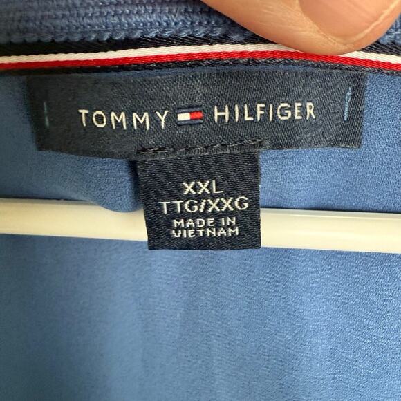 Tommy Hilfiger Top Plus Size Blue Relaxed Batwing 2XL XXL Comfortable Comfort - Picture 2 of 6